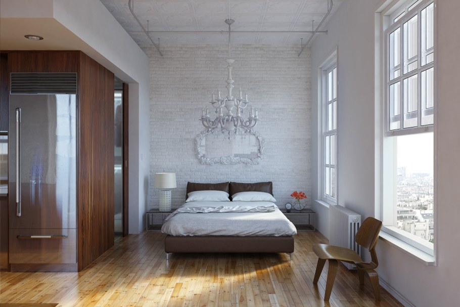 Пеноблоки в интерьере лофт