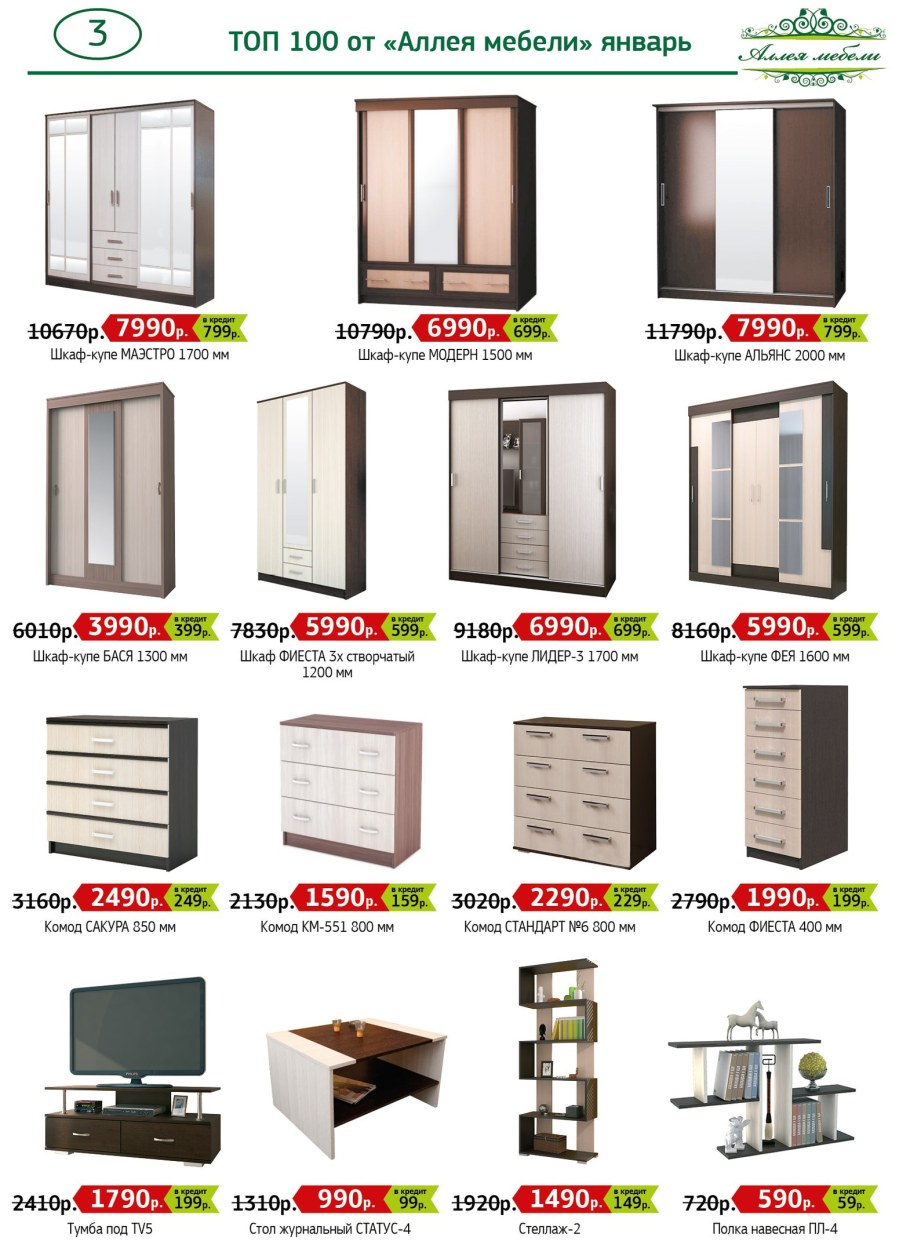 Ассортимент шкафов