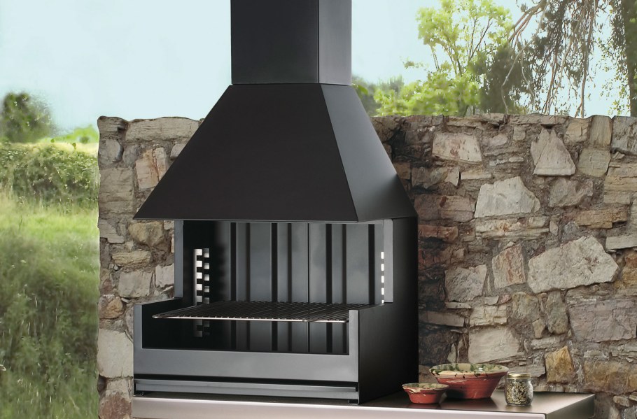 Уличная дровяная печь