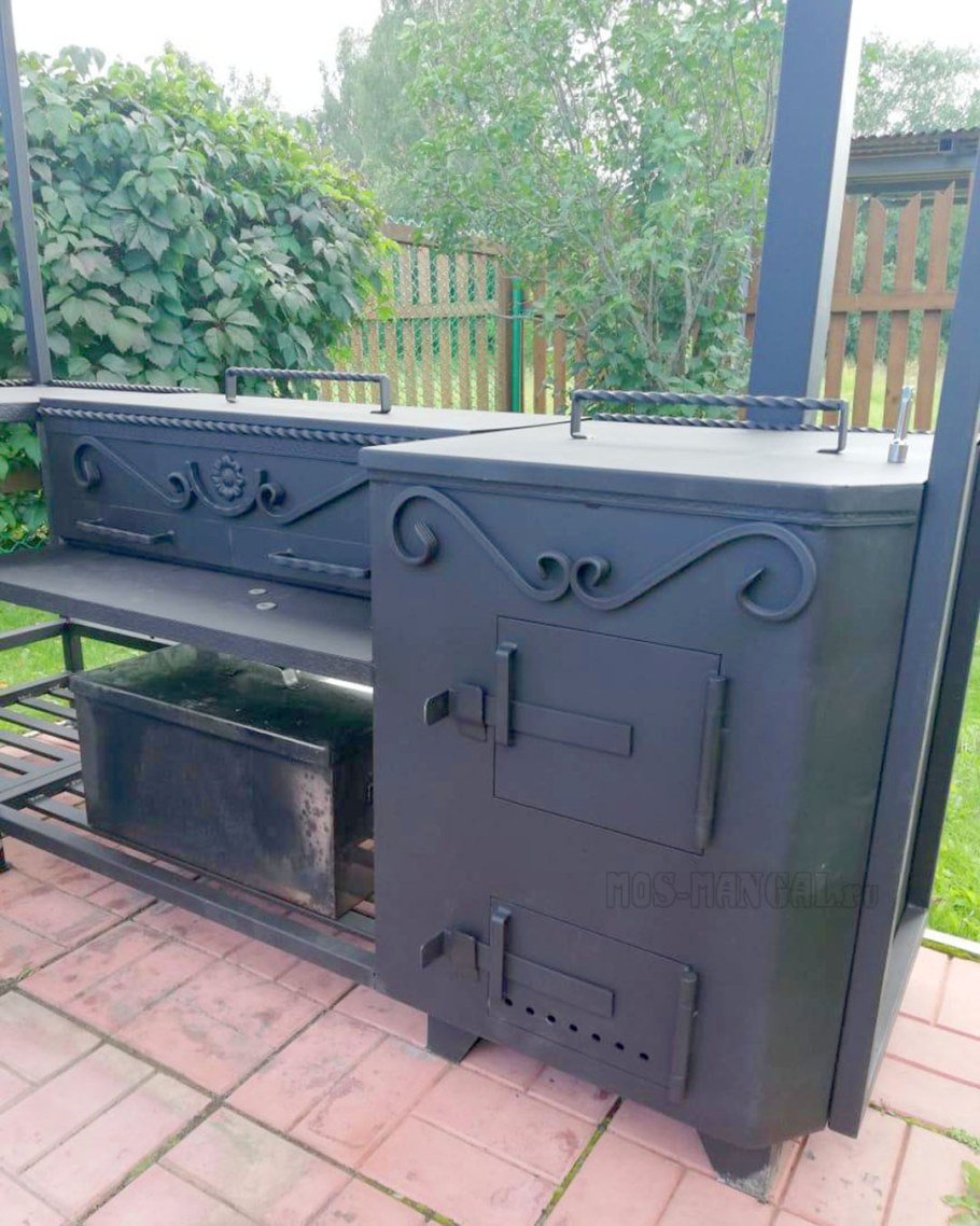 Мангал для казана и шашлыка