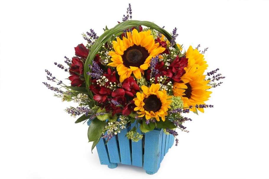 Композиция с подсолнухами