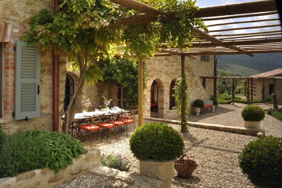 Итальянский сад ландшафт Тоскана