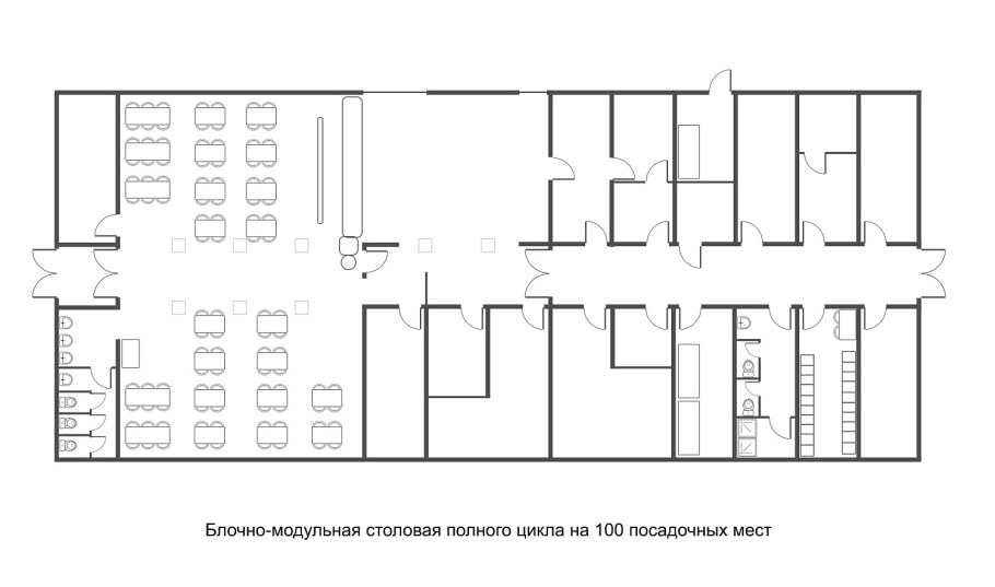 Схема столовой