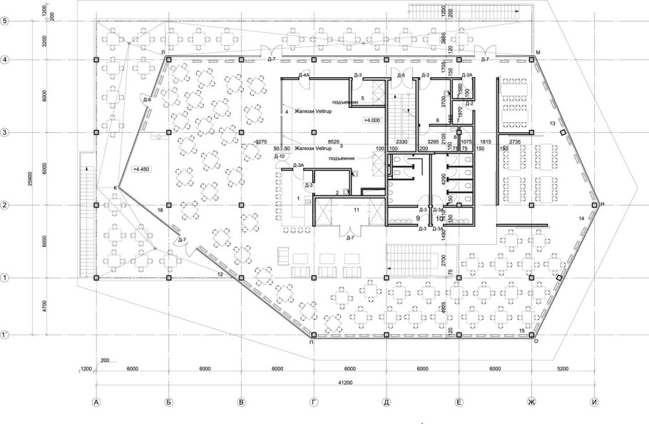 Ресторан на 150 посадочных мест план