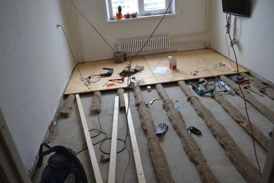 Деревянный пол на лагах в квартире