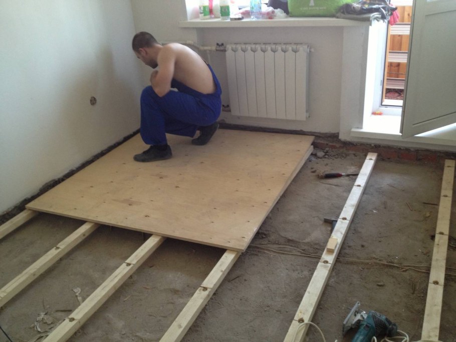 Кнауф пол на лагах