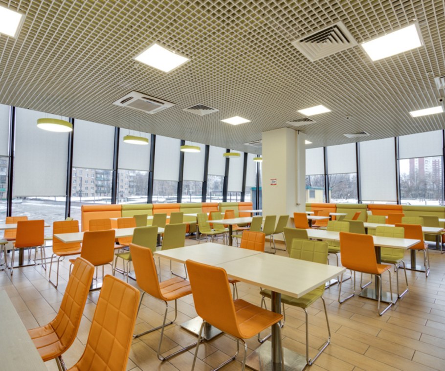 Современная мебель для школьной столовой