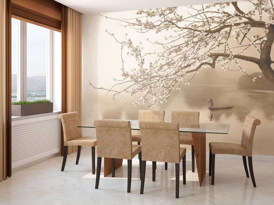 Фотообои в интерьере