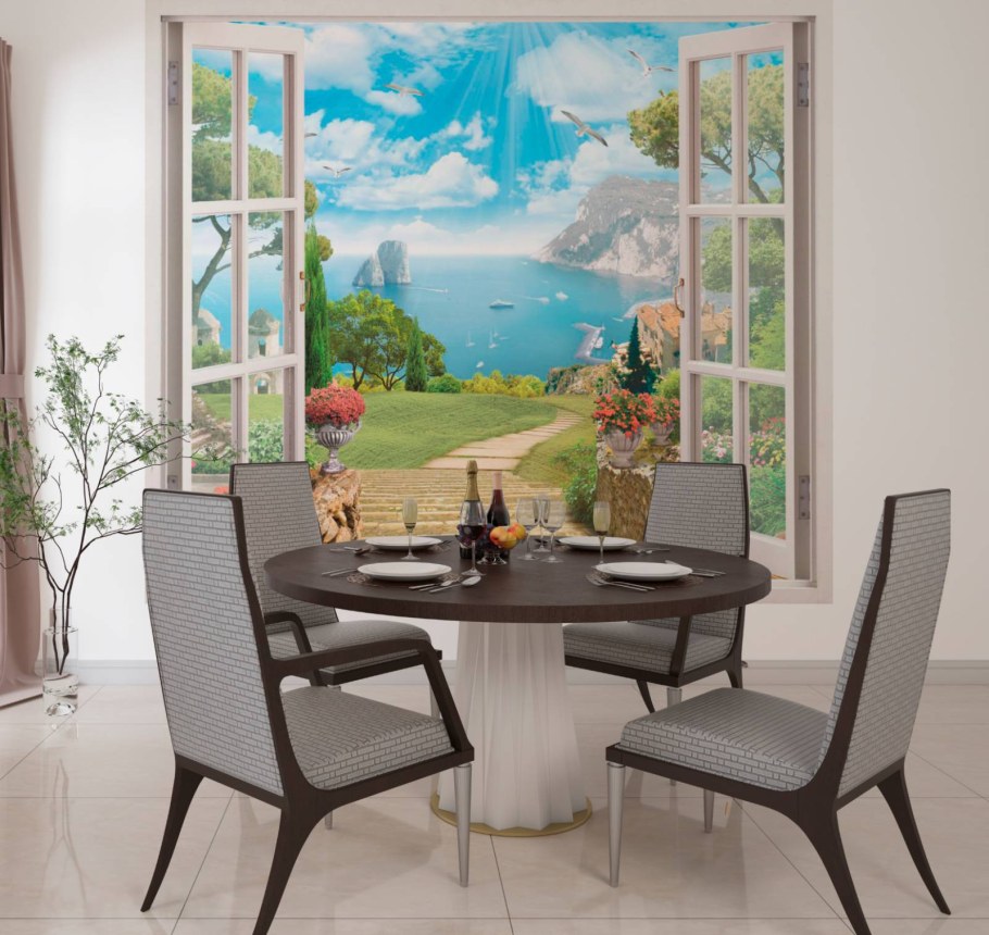 Современные фотообои для кухни