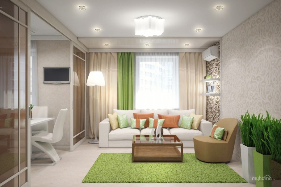 Гостиная в хрущевке