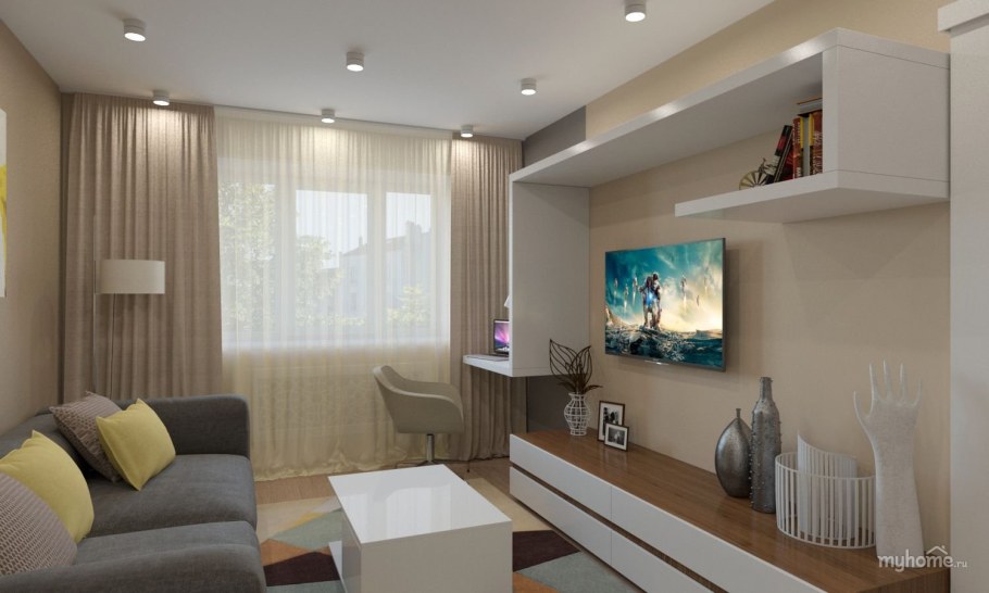 Простой интерьер комнаты