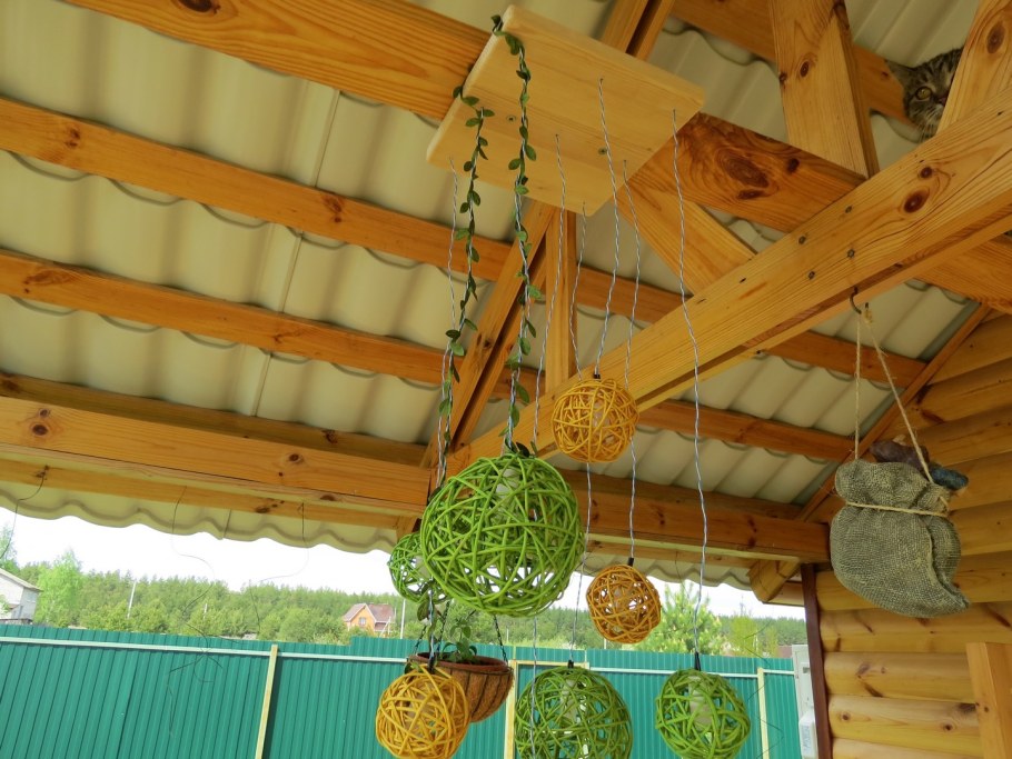 Пергола патио с мангалом