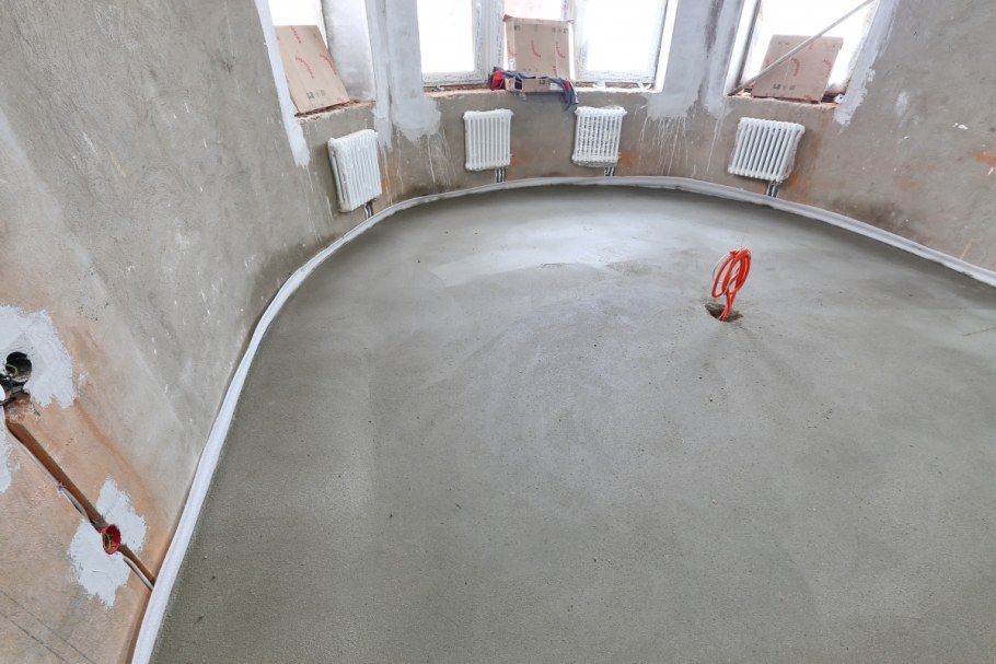 Полусухая цементно Песчаная стяжка пола