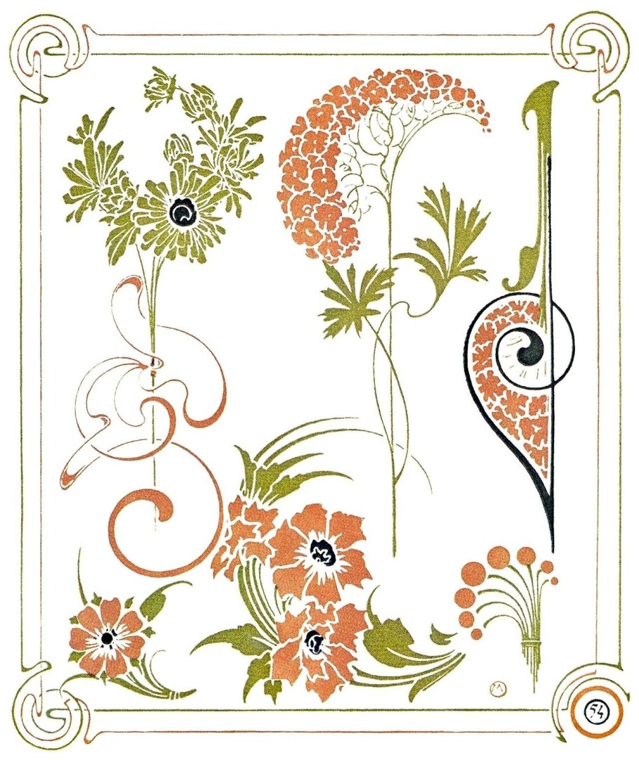 Орнамент арт нуво Модерн