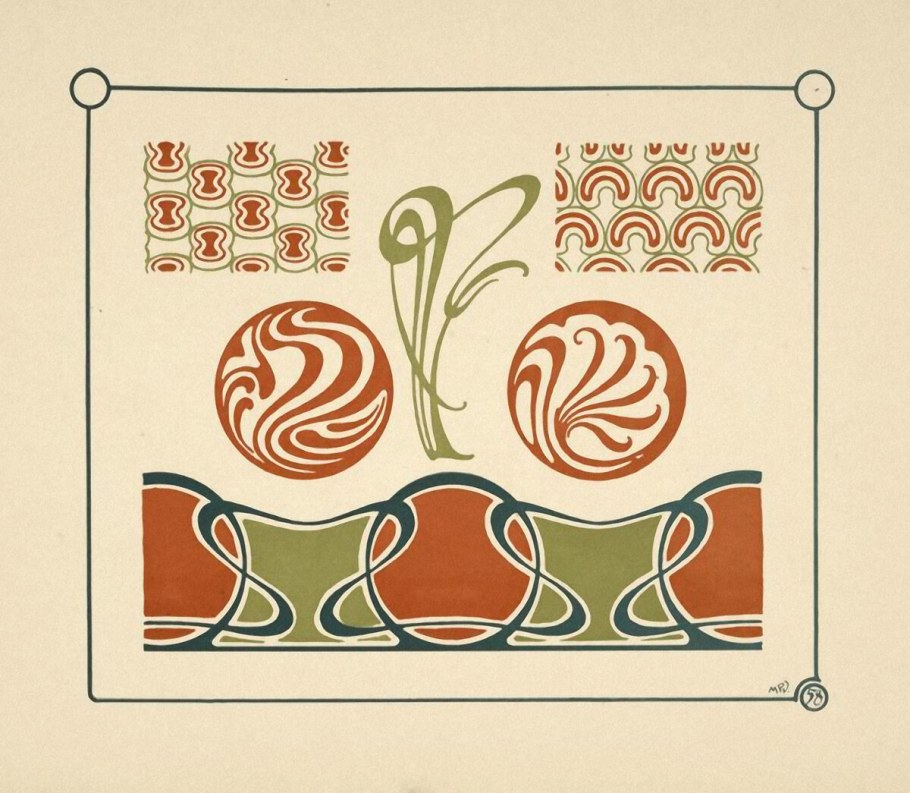 Combinaisons ornementales. Альбом орнаментов в стиле арт нуво