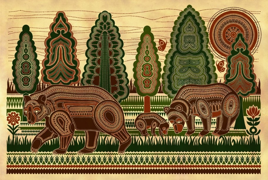 Африканский зооморфный орнамент