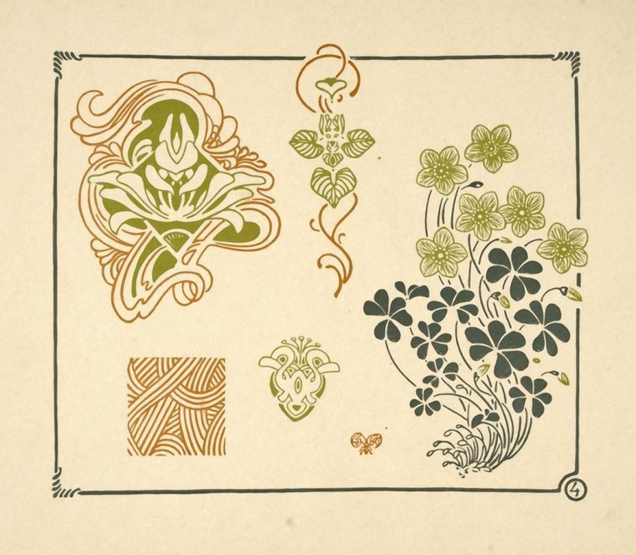 Орнаменты в стиле Модерн Анри Жилле
