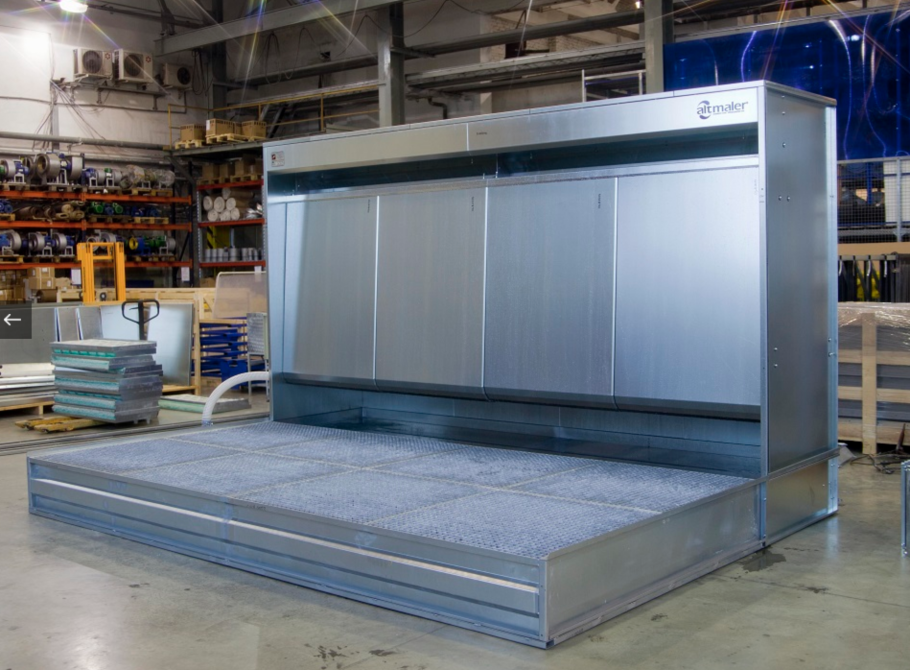 Покрасочная камера для автомобилей в гараже