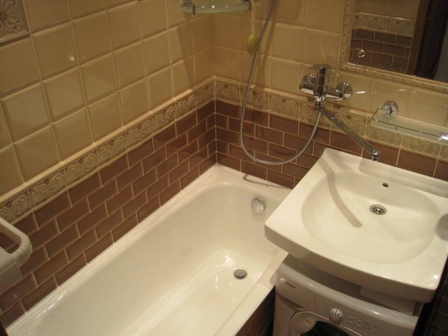 Ванная в хрущевке до и после