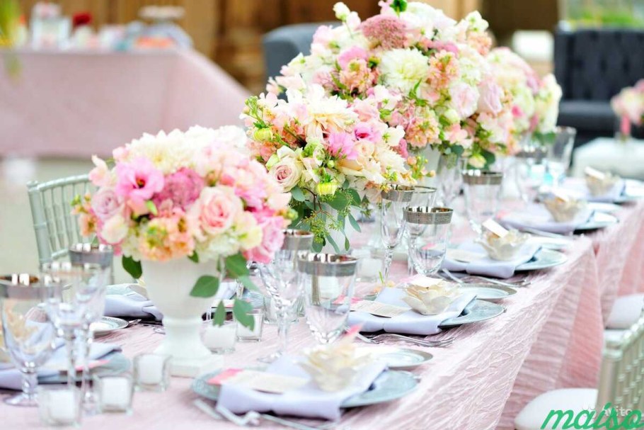 Украшение свадьбы цветами