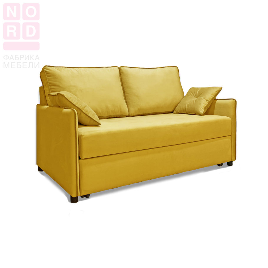 Диван с тонкими подлокотниками в интерьере