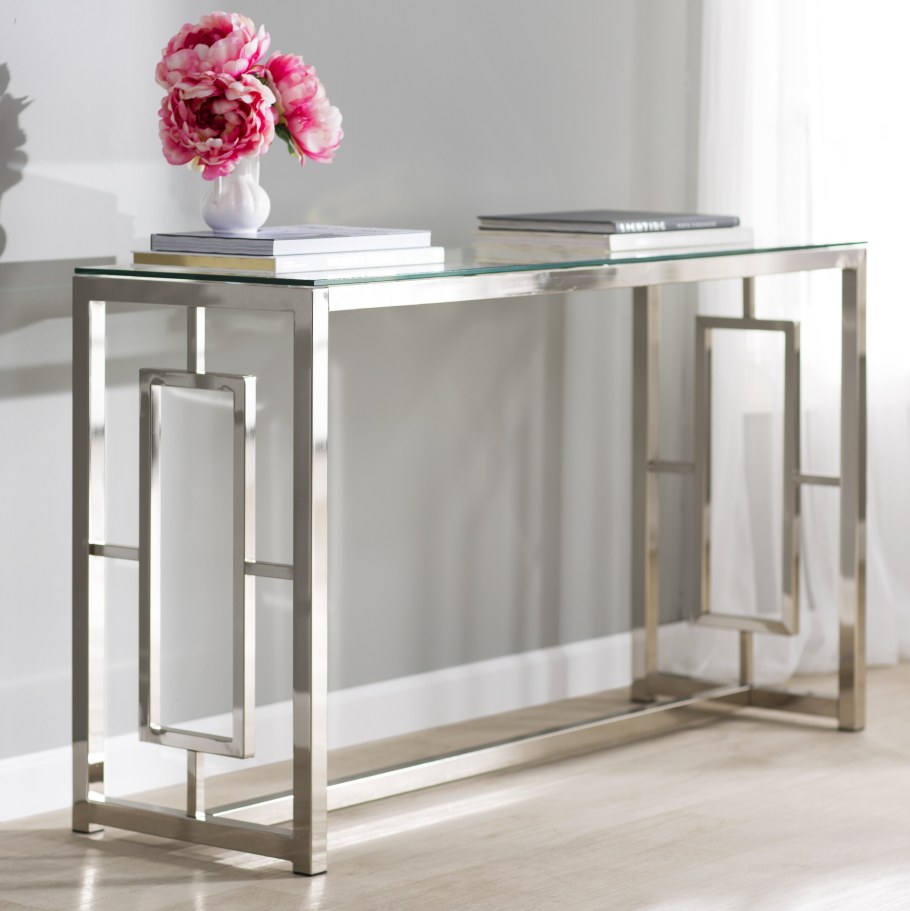 Console Table Palmer Polished Stainless Steel
