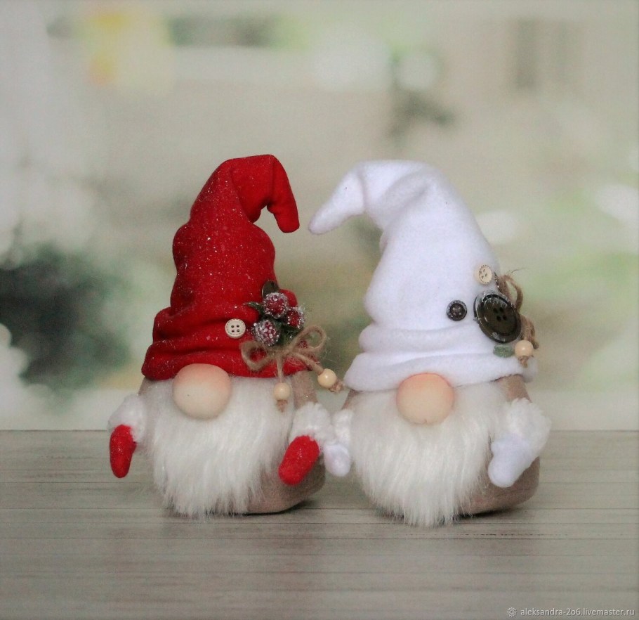 Гномы текстильные новогодние