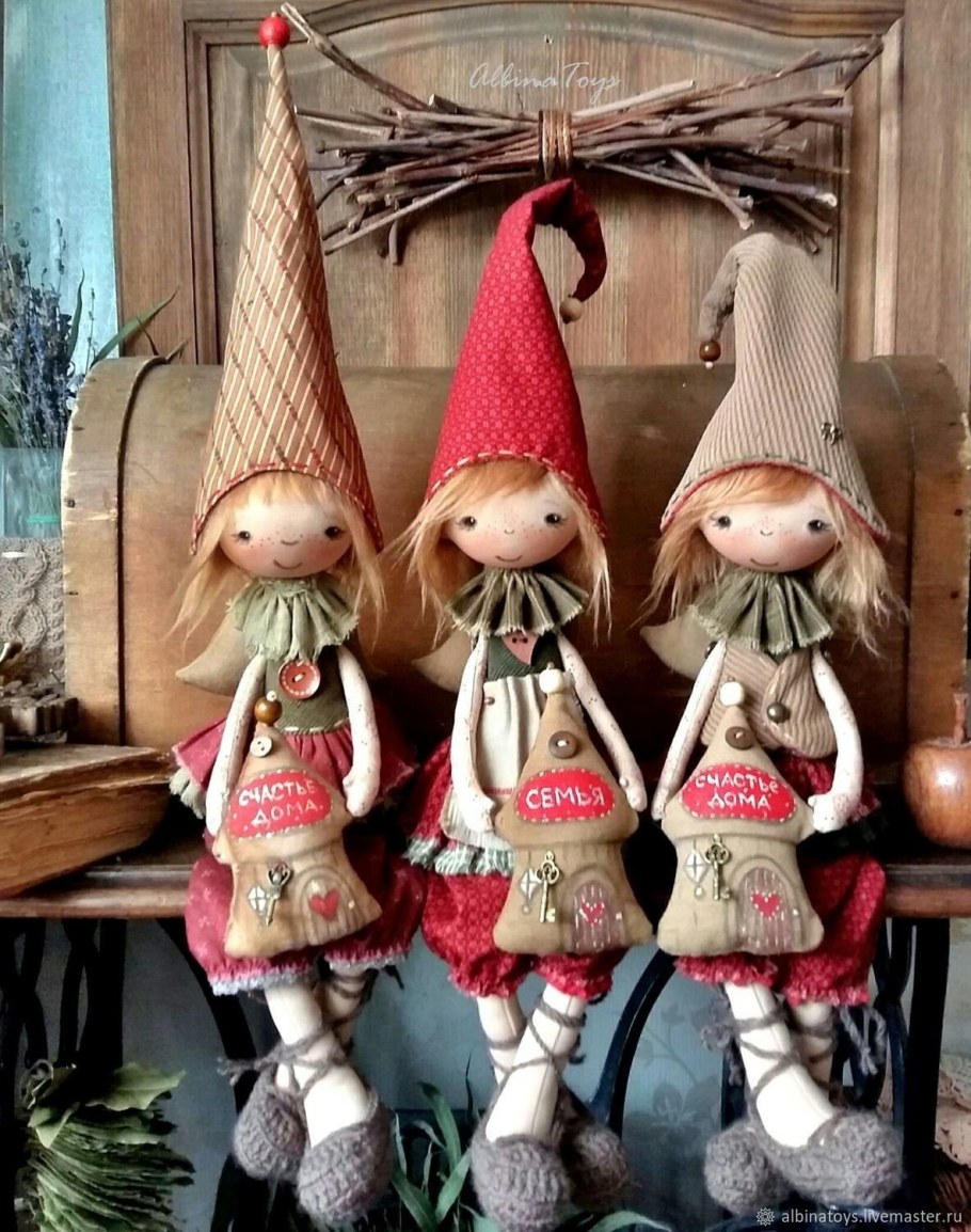 Интерьерные игрушки на новый год