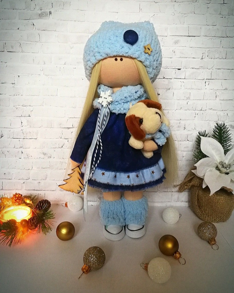 Кукла большеножка Новогодняя