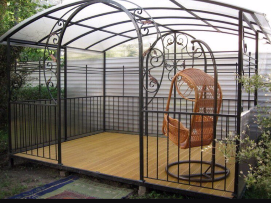 Беседка металлическая для дачи