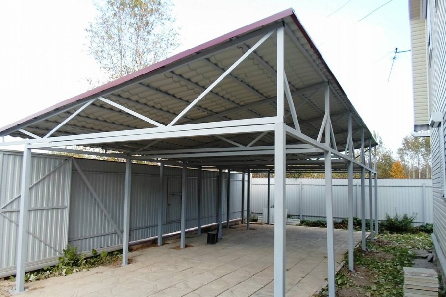 Односкатный навес 8500*6500