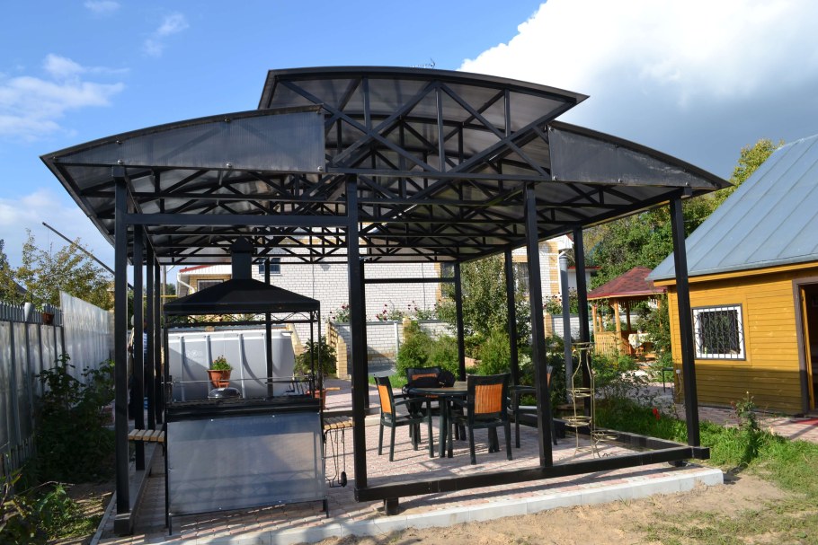 Беседка из металла