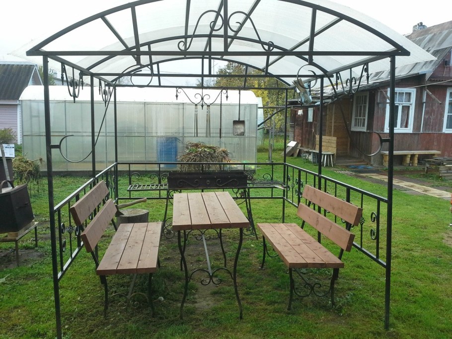 Металлические беседки во двор