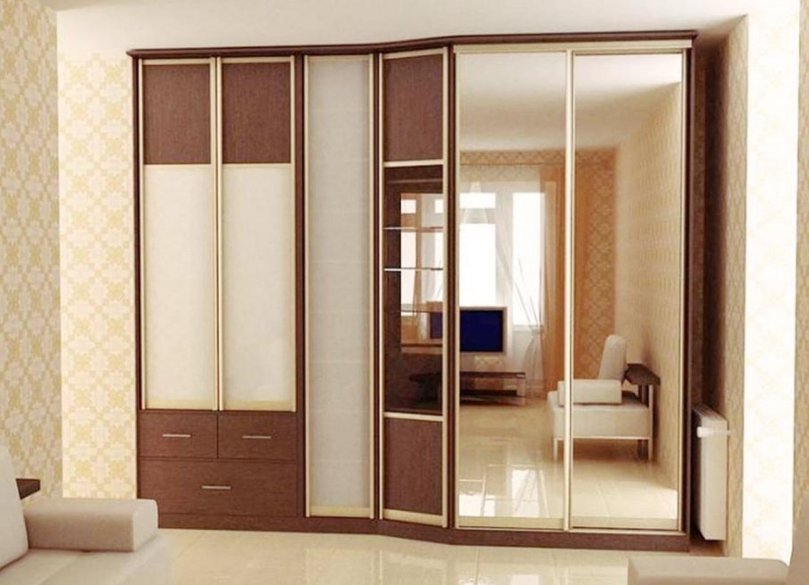 Шкаф купе с зеркалом БН-61