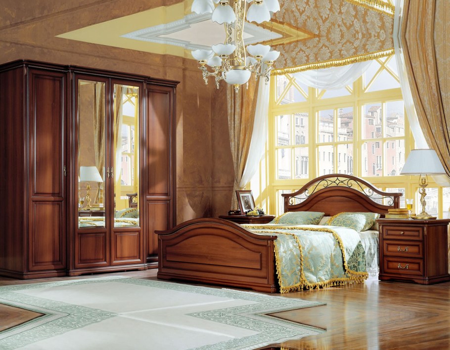 Миасс мебель спальня Престиж орех