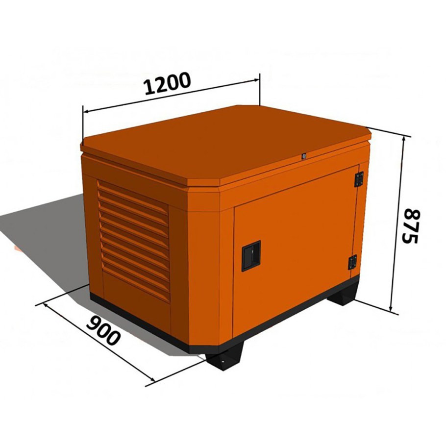 Кожух МАНРОЙ для бензогенератора 1 2 м контейнер для генератора 1 2 м