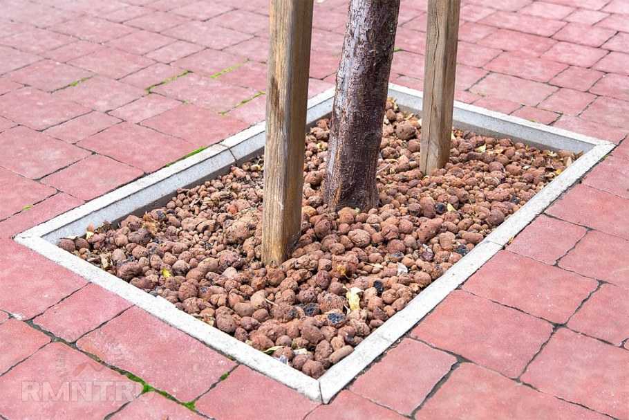 Бутование керамзитом