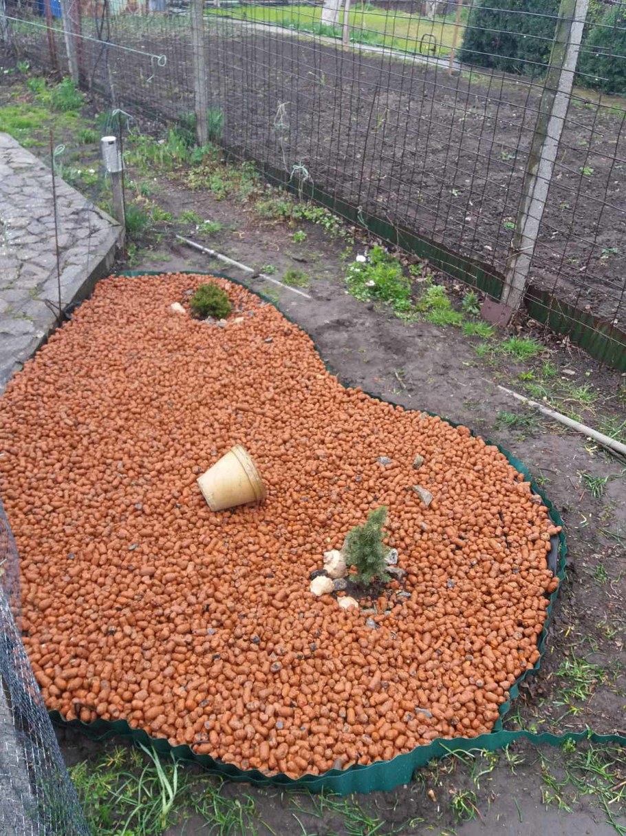 Подсыпка мраморной крошкой