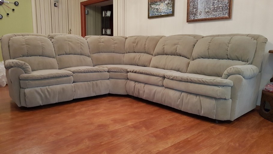 Диван темный замша Хьюстон