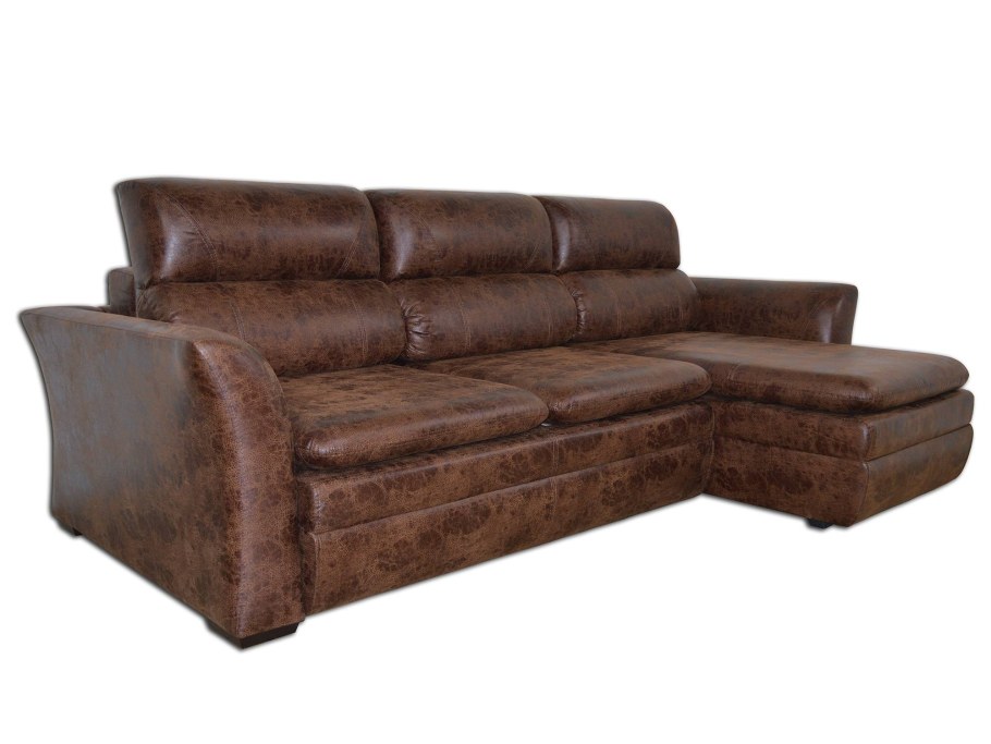 Диван угловой замшевый