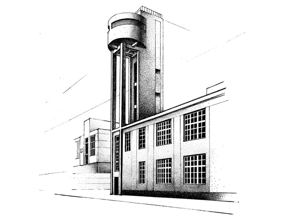 Яков Чернихов башня завода красный гвоздильщик