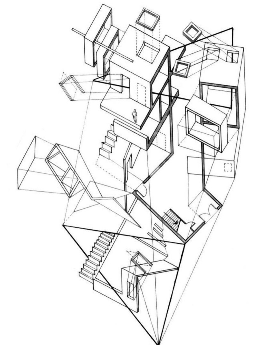Архитектурный набросок конструктивизм