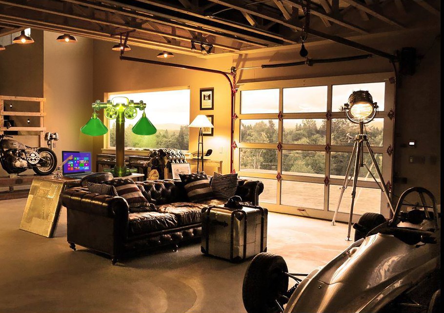 Мотоцикл в мастерской