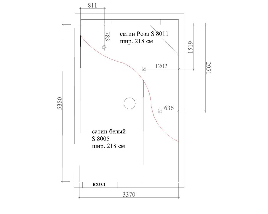 План потолка в спальню
