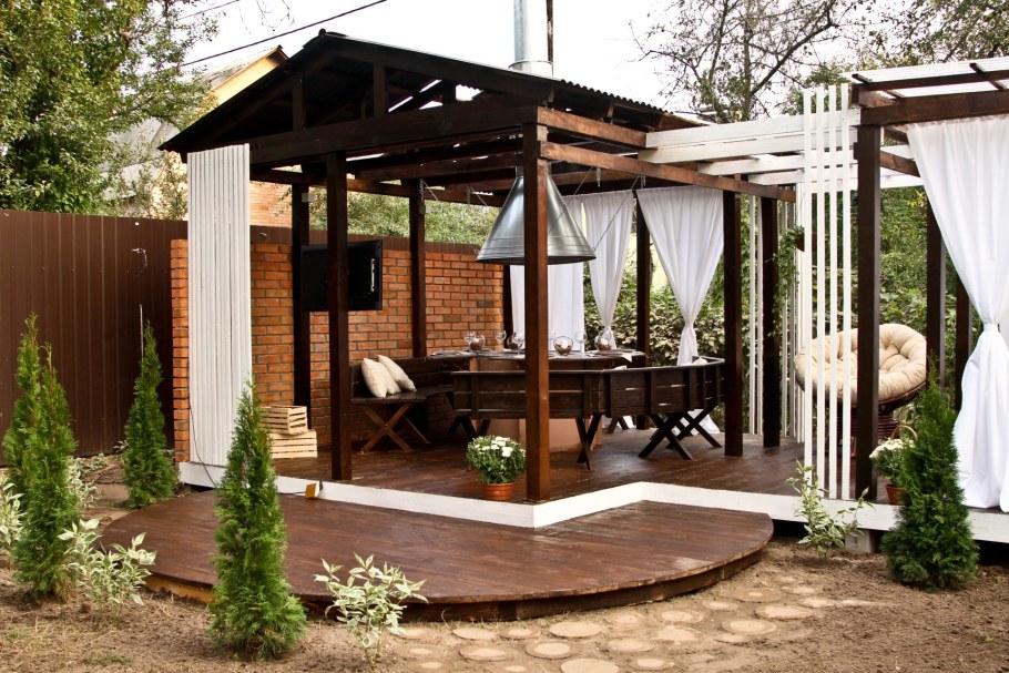 Красивые беседки для дачи