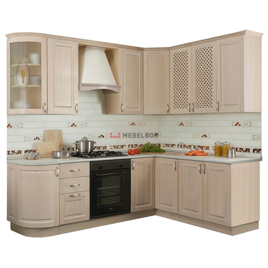 Кухня Трапеза массив Люкс Боровичи