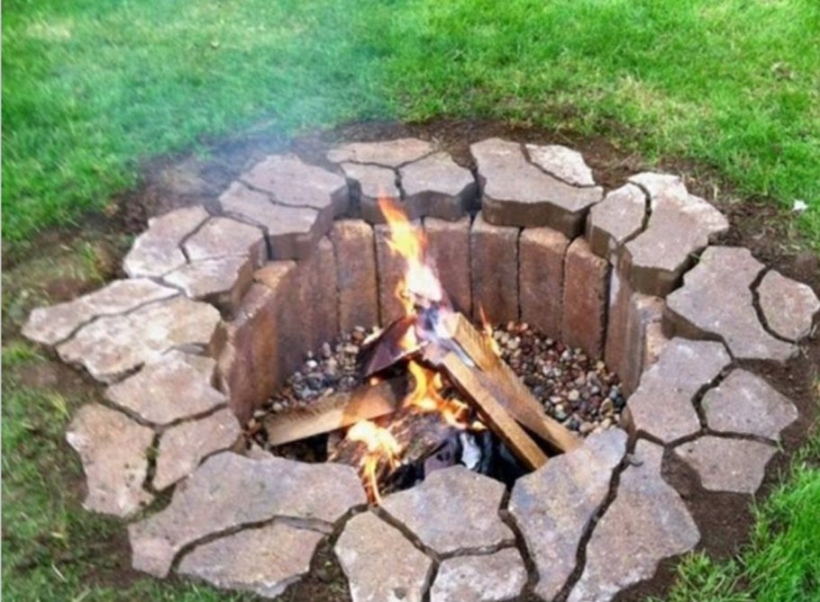 Очаг из кирпича