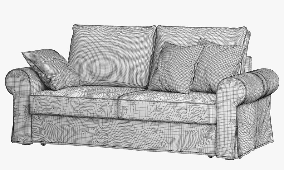 Диван-кровать с козеткой икеа БАККАБРУ