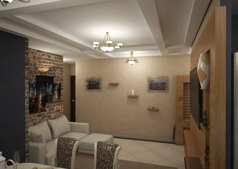 Интерьер трехкомнатной хрущевки 50кв