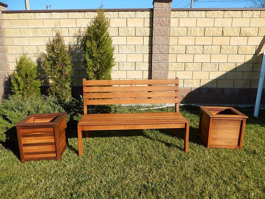 Интересные скамейки для сада